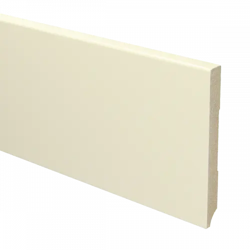 [PPCE21053] 15926 Plint Modern schilder RAL 9001 crèmewit MDF-gelakt 12x120x2400mm