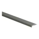 Profiel afsluit rvs geborsteld voor LVT ALU 6x21mm vloerdikte 4mm 3000mm