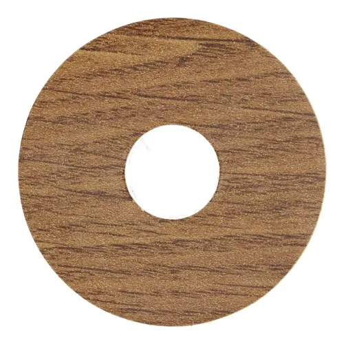Rozet zelfklevend eiken naturel donker 17mm 10st