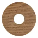 Rozet zelfklevend eiken naturel donker 17mm 10st
