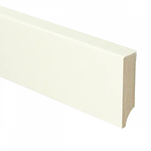 [16040] MDF Moderne plint 70x18 wit voorgelakt RAL 9010