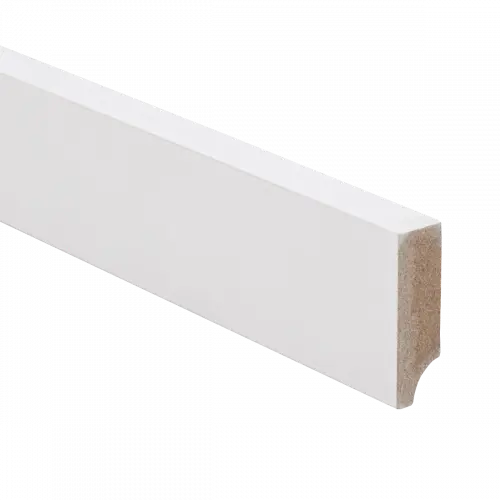 MDF plint 2400x40x12mm V313 wit gegrond recht 15976