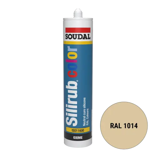 Soudal Silirub Color Siliconenkit RAL 1014 300ml