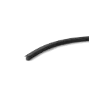 Antislipprofiel zwart zacht rubber rol 7,5m 11.6x11.1mm