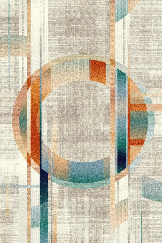 Verkoop Strip Carpet Abstract Multicolor UniCarpet 1