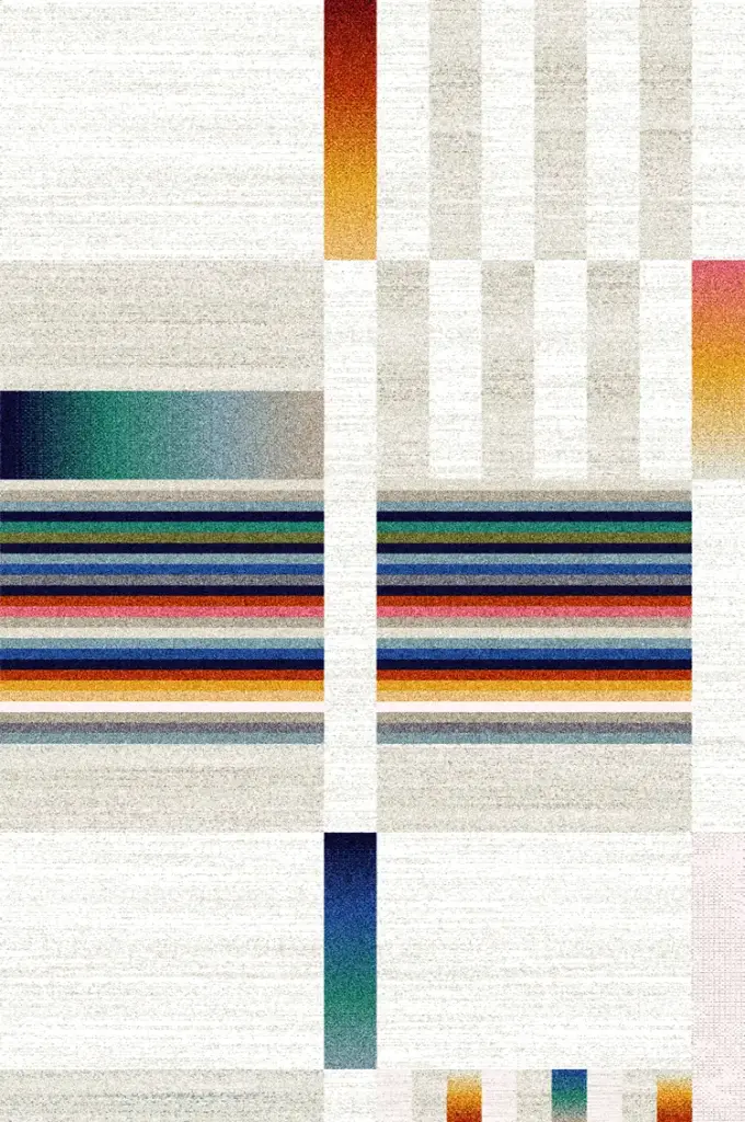 Strip Carpet Abstract Multicolor UniCarpet 11 (160cm x 230cm)