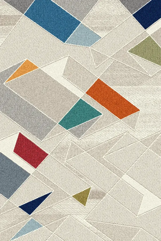 Strip Carpet Abstract Multicolor UniCarpet 4 (160cm x 230cm)