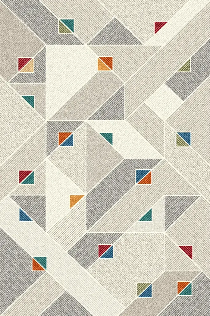 Strip Carpet Abstract Multicolor UniCarpet 5 (160cm x 230cm)