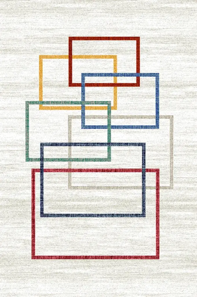 Strip Carpet Abstract Multicolor UniCarpet 9