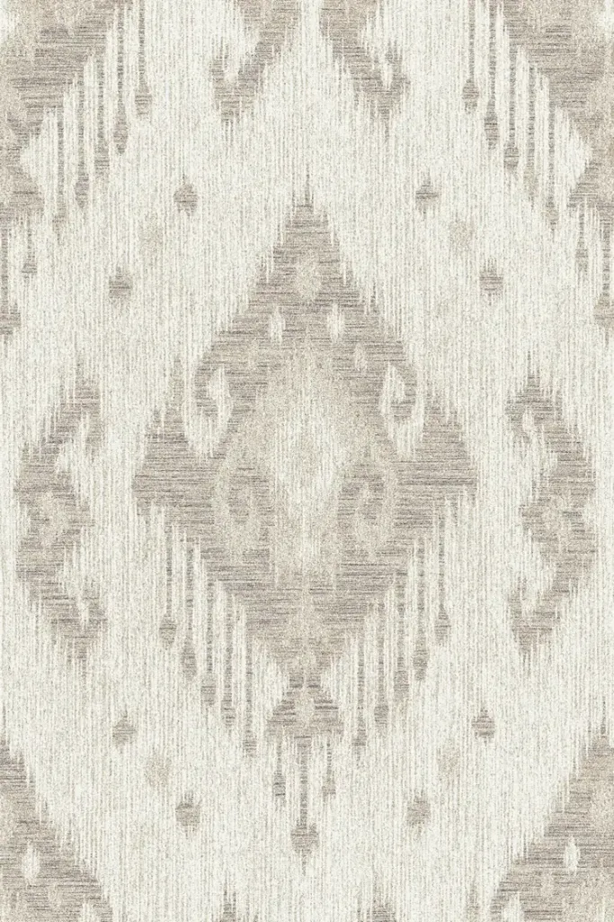 Abstract Grey Chinggis Carpet 6