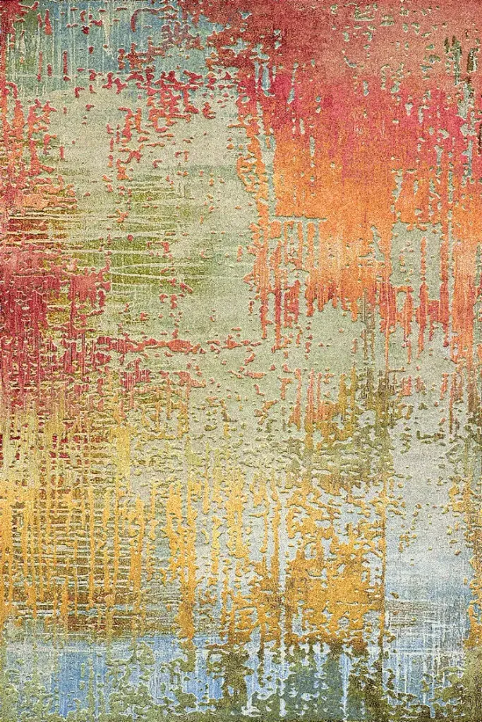 Abstract Multicolor Hunnu Carpet 1