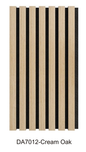 [ACOUSTIC-DA7012-Cream Oak] ACOUSTIC PANEL Wood veneer 2700 x 600 x 21mm Cream Oak