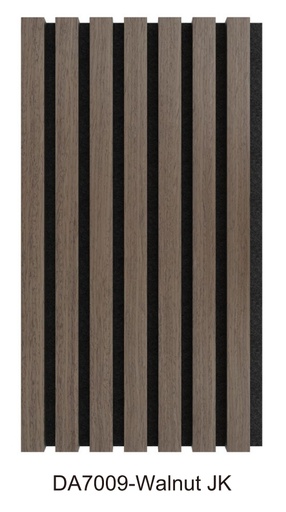 [ACOU-DA7009-Walnut JK] ACOUSTIC PANEL Wood veneer 2700 x 600 x 21mm Walnut JK