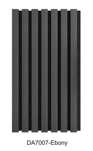[ACOU-DA7007-Ebony] ACOUSTIC PANEL Wood veneer 2700 x 600 x 21mm Ebony