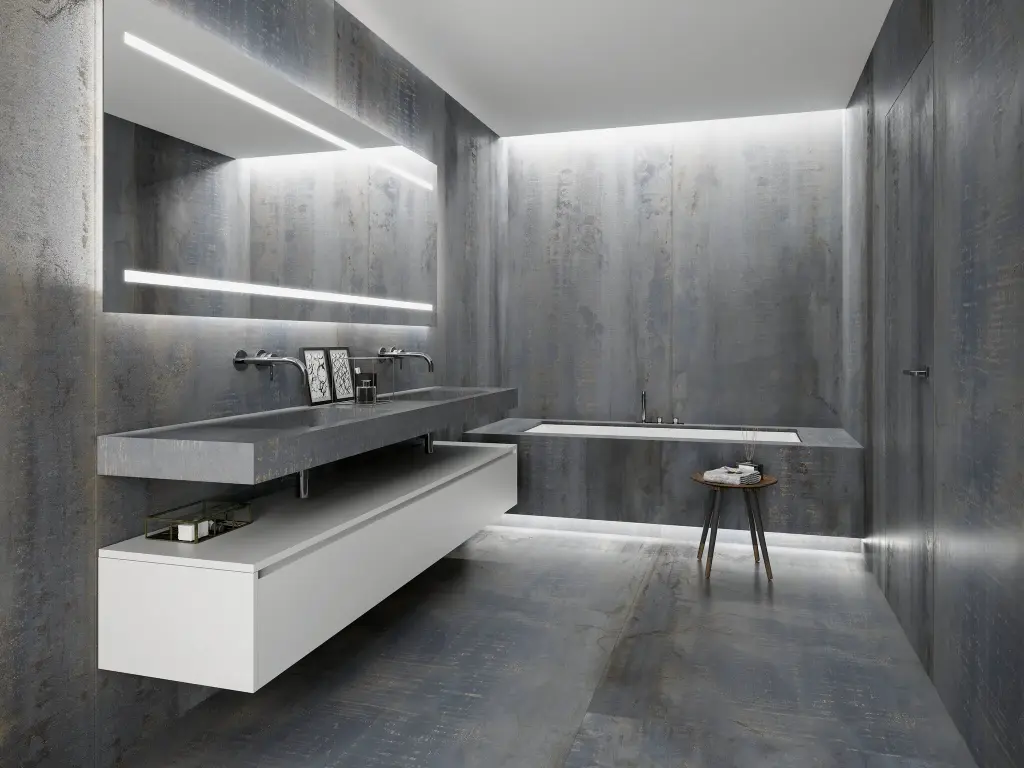 EasyTiles Metal tegel Porselein 60 x 120