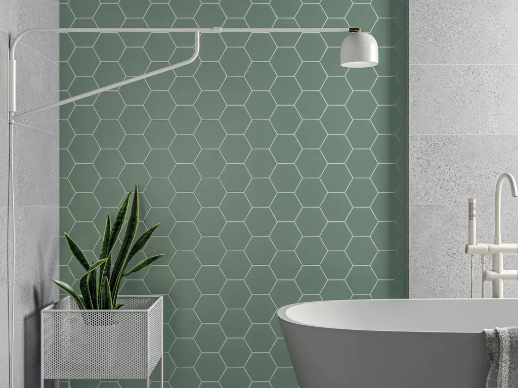EasyTiles Timeless tegel Porselein 15 x 17 Hexagon 