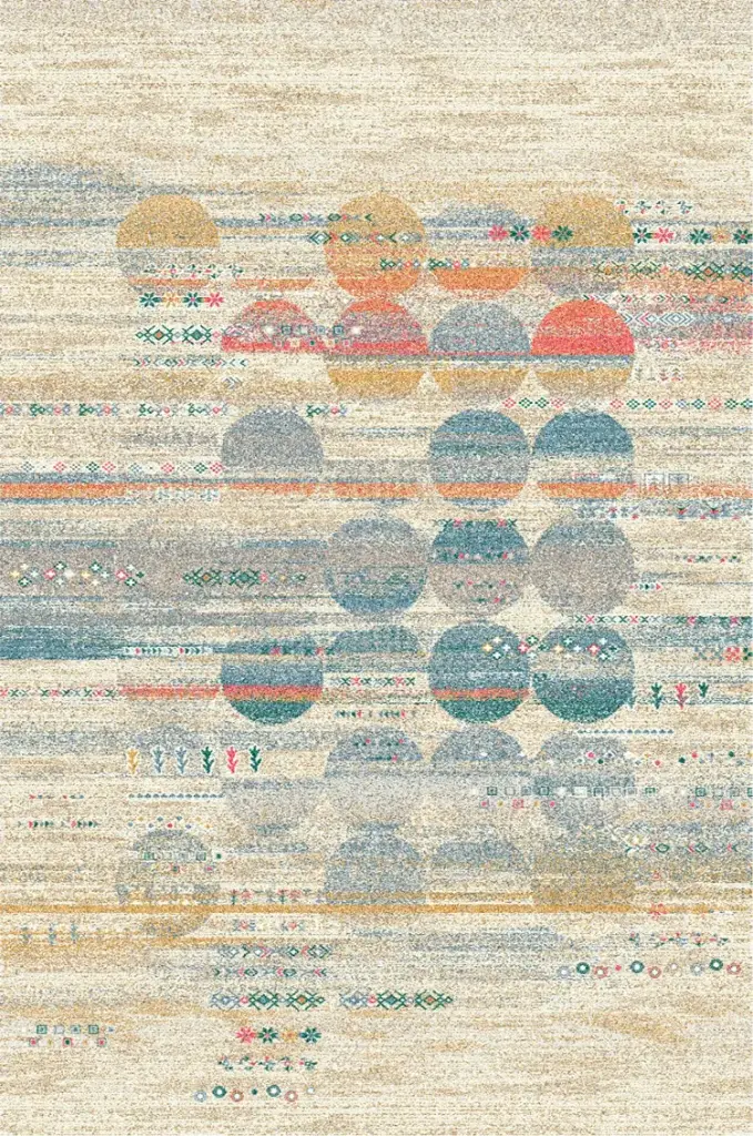Strip Carpet Abstract Multicolor UniCarpet 3