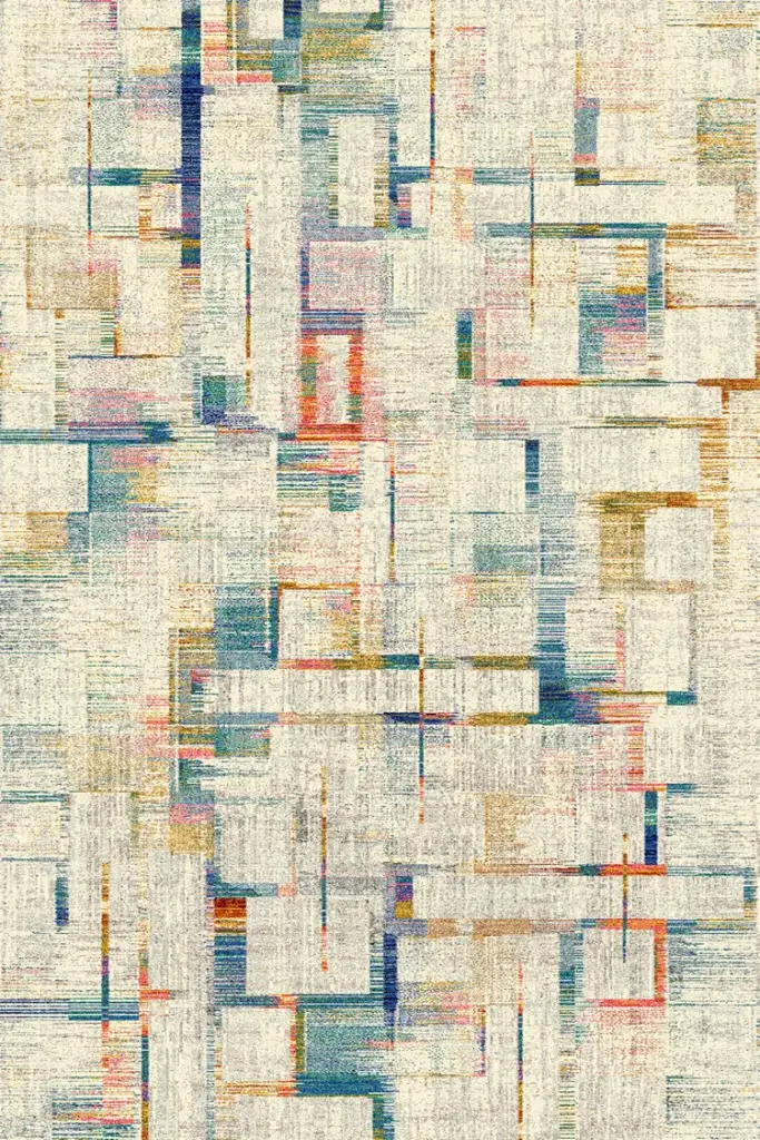 Strip Carpet Abstract Multicolor UniCarpet 12